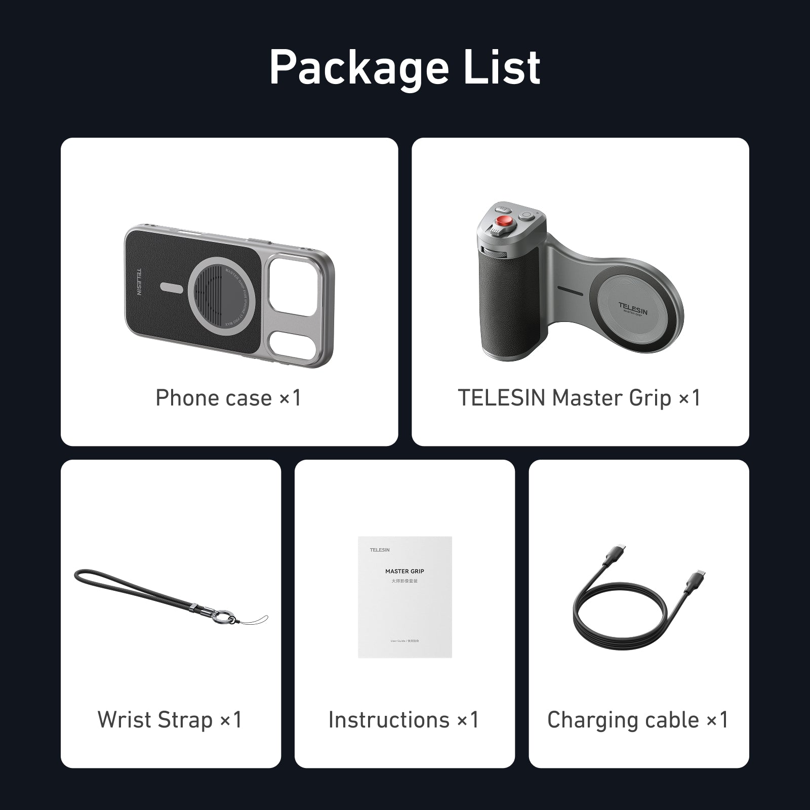 Telesin Master Grip for iPhone 17 Pro - Standard Kit | MOJOGEAR
