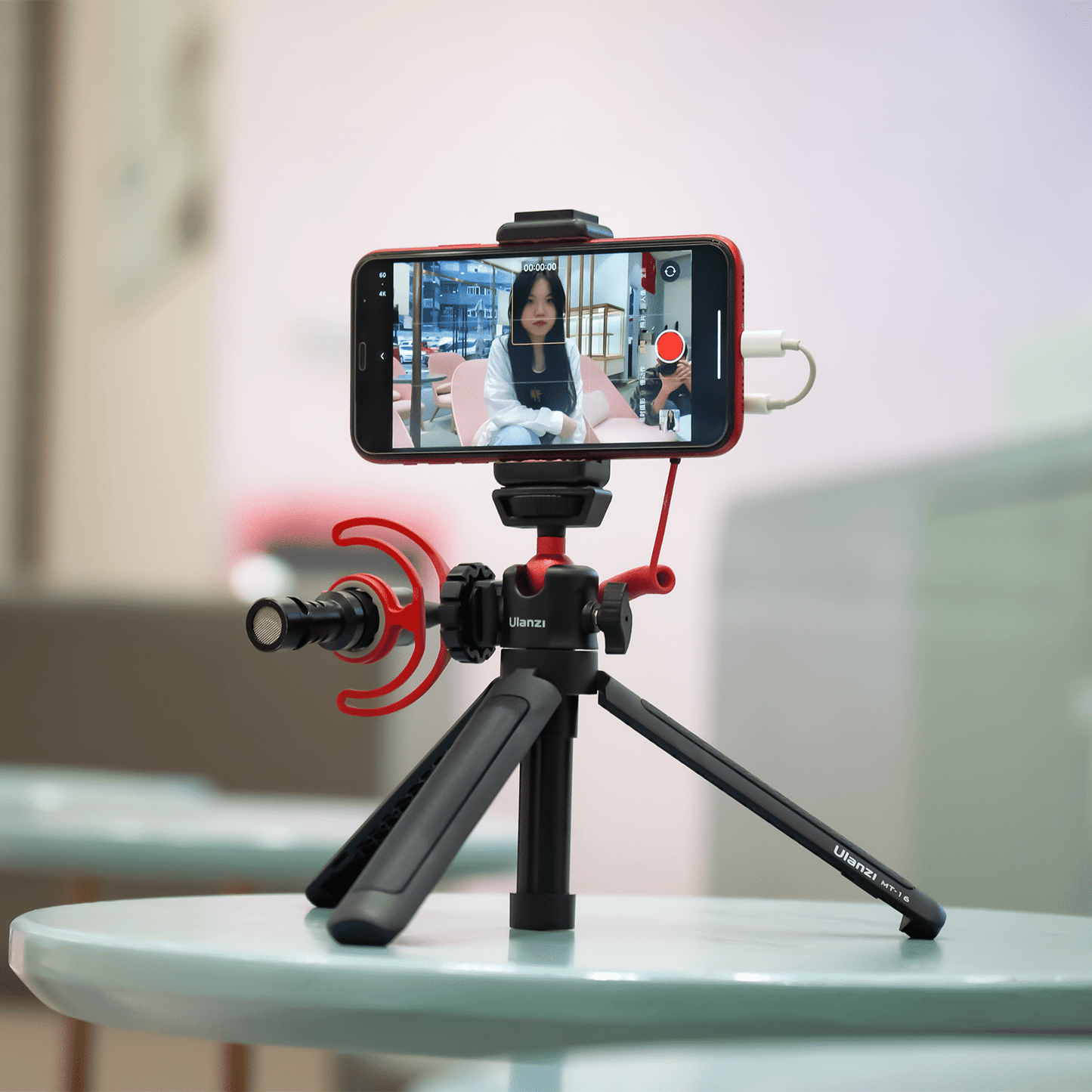 Ulanzi MT-16 Vlog Statief, Camerahouder & Selfie stick met Cold Shoe Mount - Selfiesticks