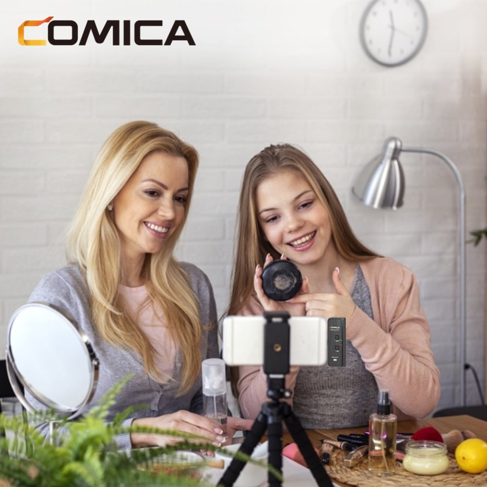 Comica BoomX-D MI1 draadloze microfoon-set met 1 zender en Lightning-ontvanger voor iPhone - Draadloze microfoons