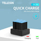 Telesin Triple Battery Charger for GoPro 9, GoPro 10, GoPro 11 &amp; GoPro 12