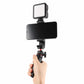 Ulanzi ST-22 360º rotatable and tiltable phone holder for tripod - with 2 Cold Shoe Mounts