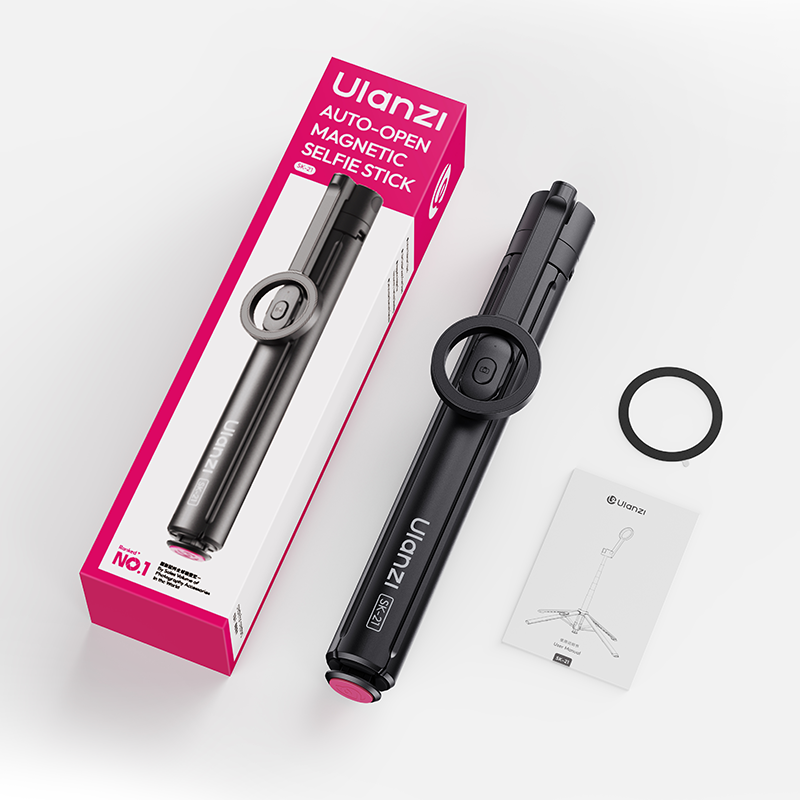 Ulanzi SK-21 Selfie Stick Statief 180cm Auto-Open Magnetisch - Statieven en toebehoren