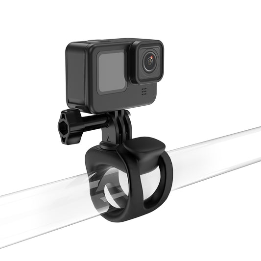 Telesin silicone buisklem met mount voor action camera - Zwart - GoPro Mounts