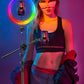 VIJIM K15 RGB Ring lamp with 170cm tripod, arm and remote