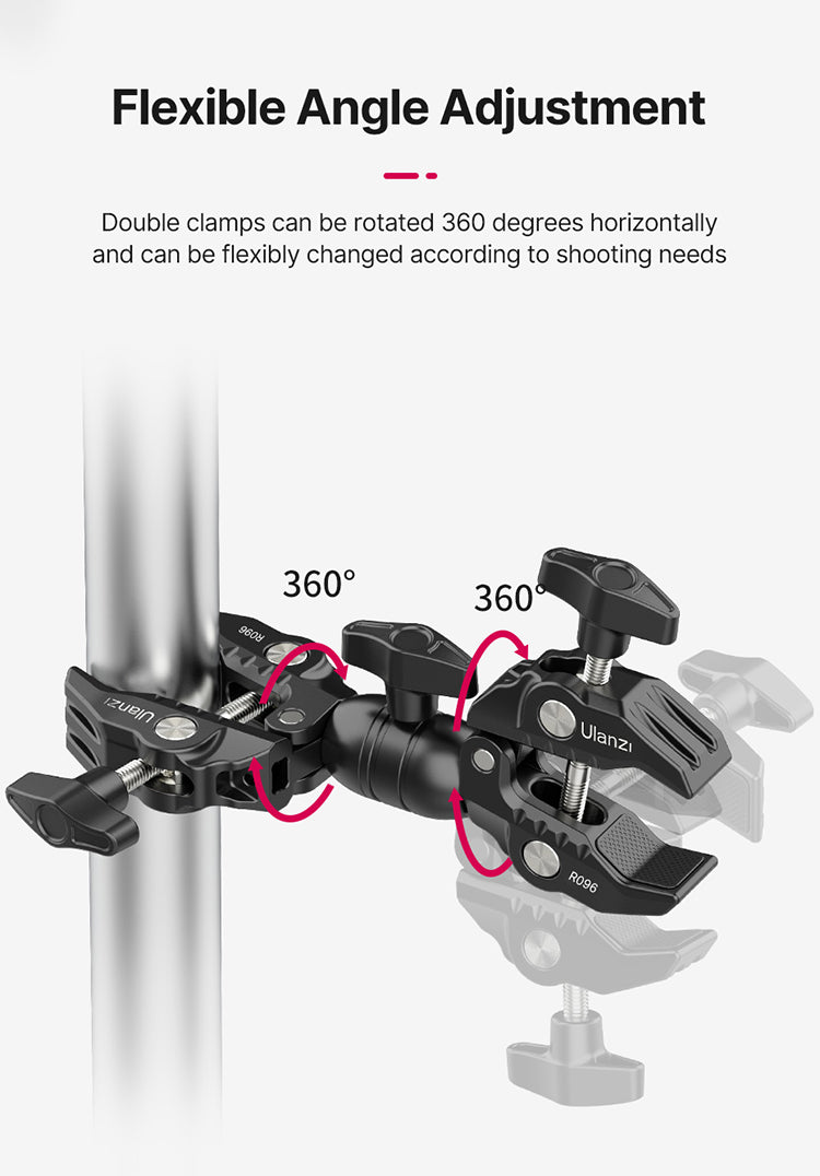 Ulanzi R096 Double Super Clamp Tube Clamp