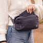 Wiwu Alpha Crossbody waterafstotende Heuptas voor kabels & accessoires - Grijs