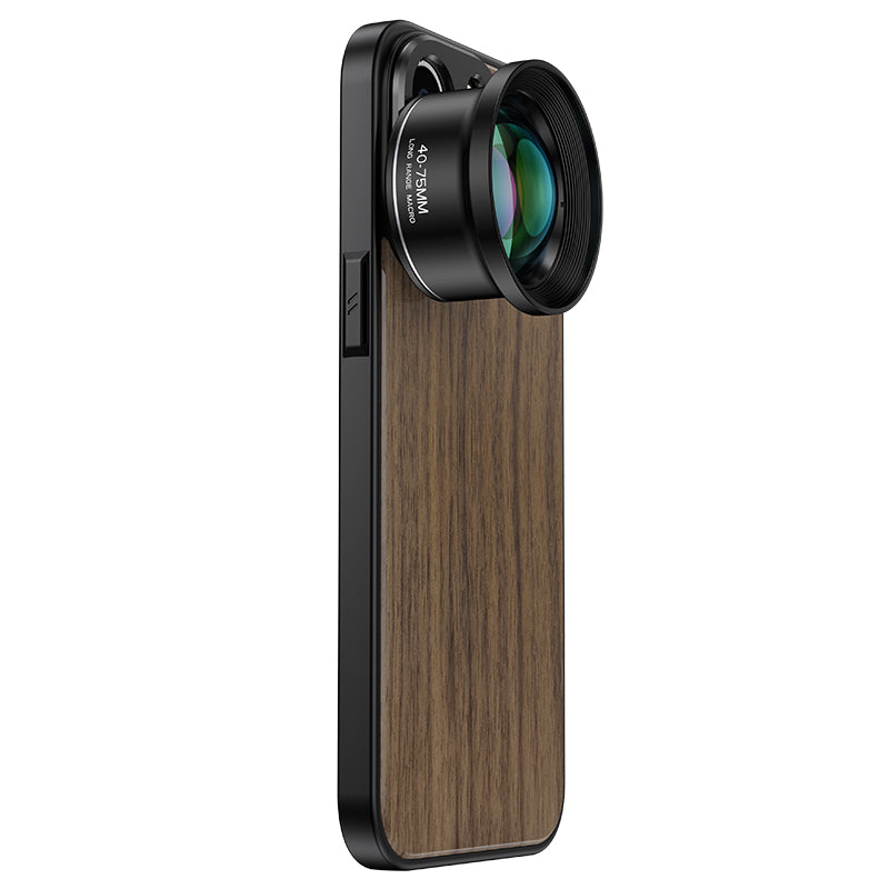 MOJOGEAR 17mm lens case for iPhone 13 and 14 - Real Wood