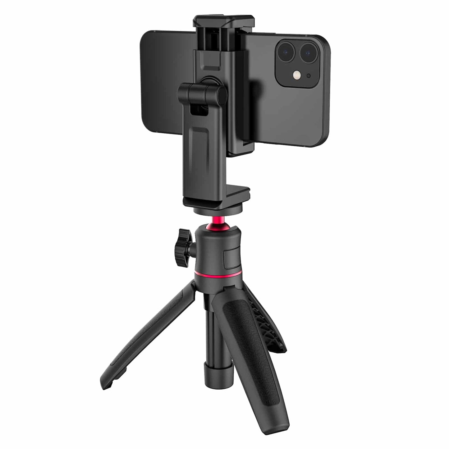 Ulanzi ST-22 360º rotatable and tiltable phone holder for tripod - with 2 Cold Shoe Mounts
