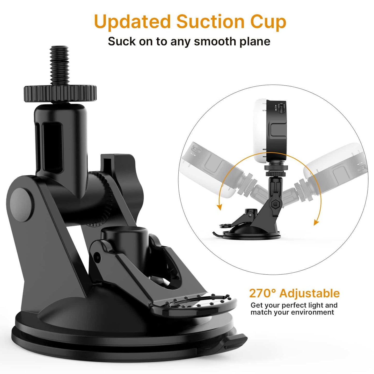 VIJIM VL69 for video calls - with suction cup for laptop / computer / monitor