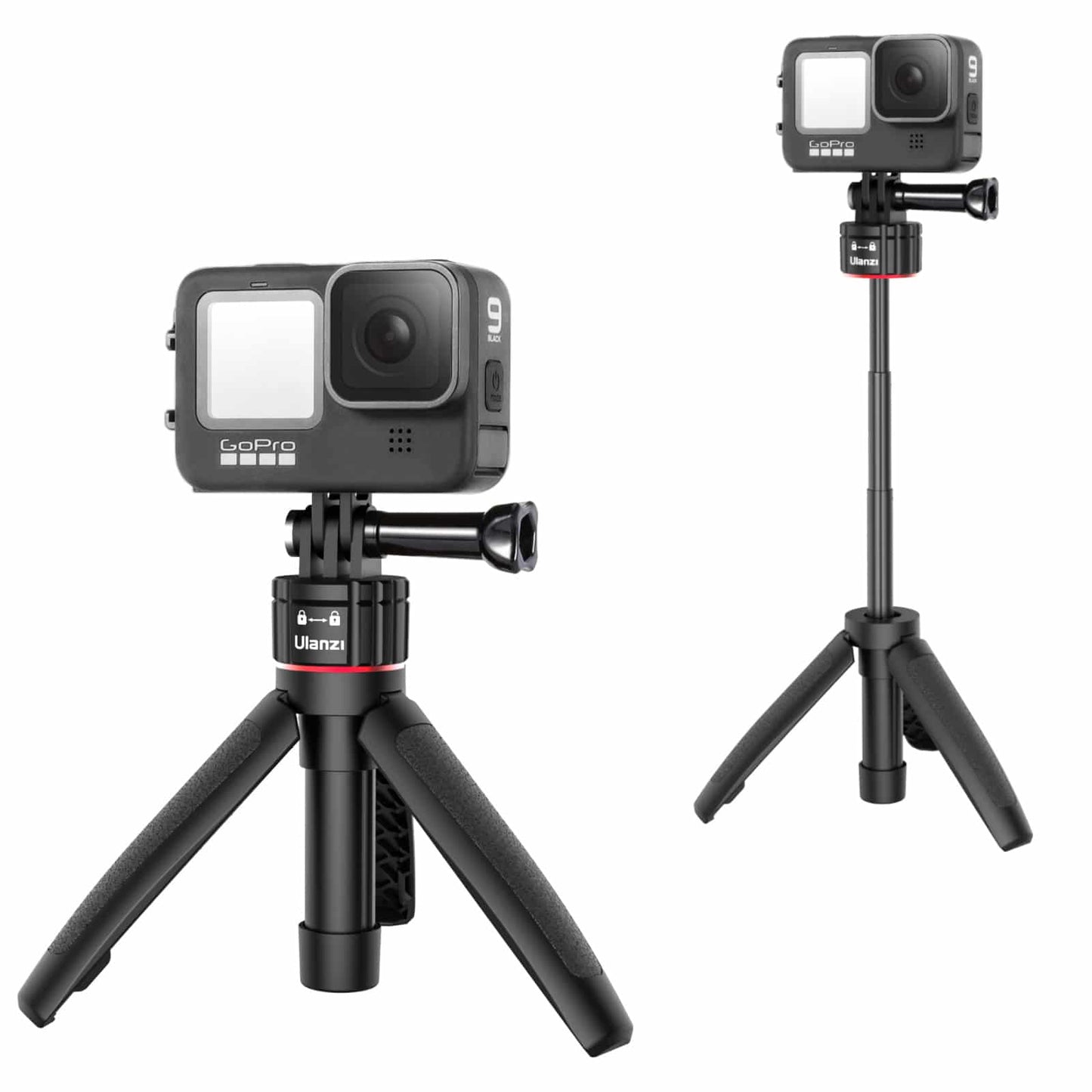 Ulanzi MT-31 GoPro vlog tripod, handle & selfie stick - with quick release mount