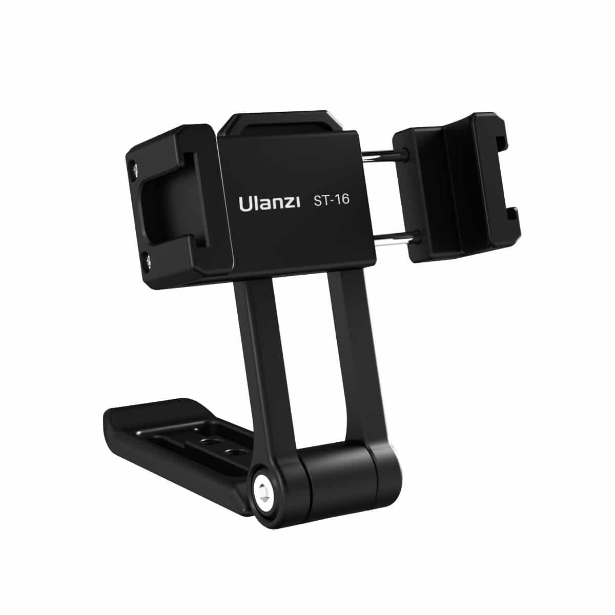 Ulanzi ST-16 360 ° rotatable phone holder metal with handle - with 2 cold shoe mounts