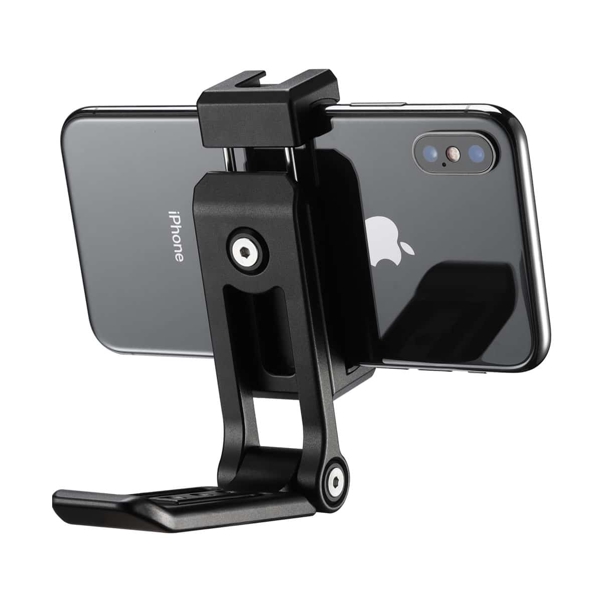 Ulanzi ST-16 360 ° rotatable phone holder metal with handle - with 2 cold shoe mounts