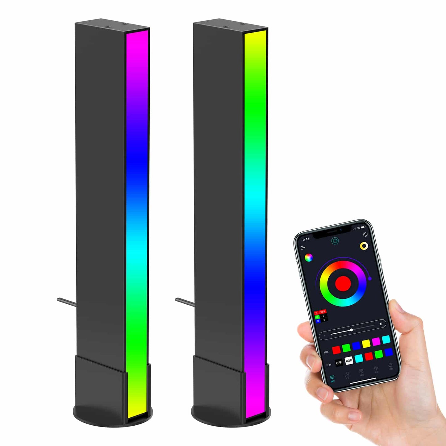 VIJIM GL01 RGB Game Light - 2 lampen met app - Desktoplampen