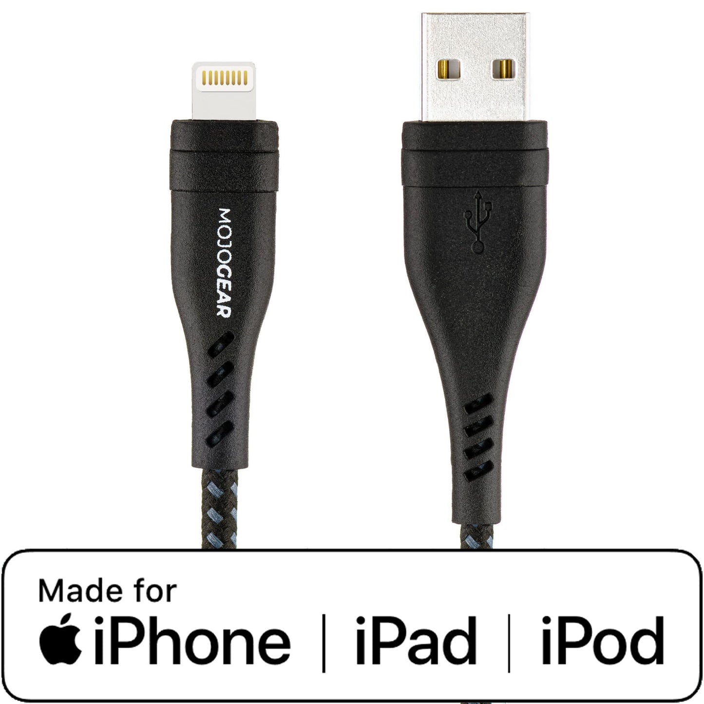 5x MOJOGEAR Apple Lightning to USB cable Extra Strong [BENEFIT PACK]