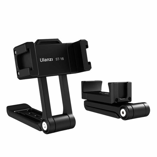 Ulanzi ST-16 360 ° rotatable phone holder metal with handle - with 2 cold shoe mounts